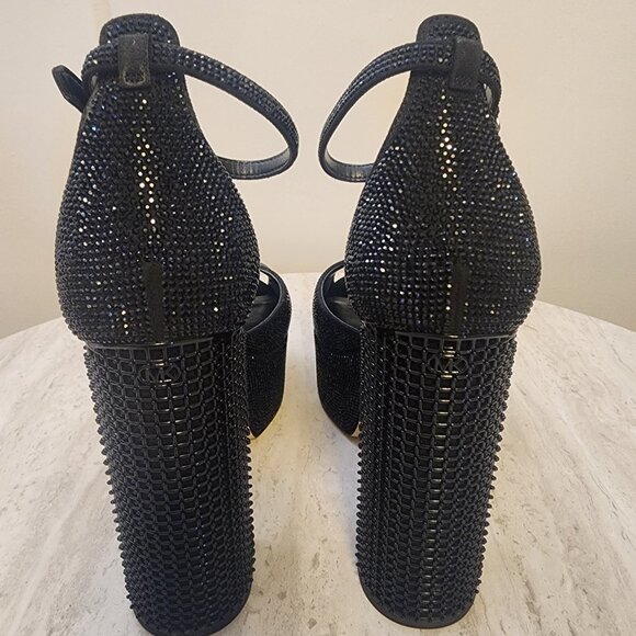 Michael Kors Womens Maxine Platform Sandal Black 7.5M - B007 - Picture 4 of 11